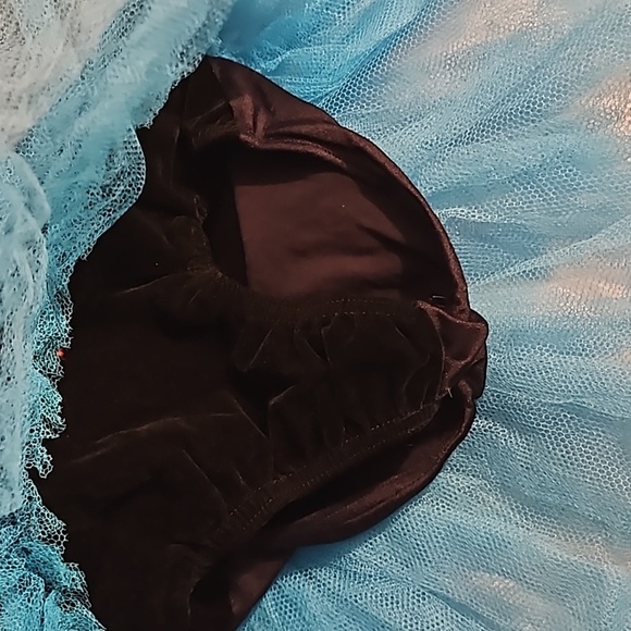 Hand Crafted Upcycled Bailarina Tutu Dress Jumpsuit Halloween Costume Blue Large - Picture 11 of 16